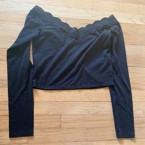 Off the shoulder crop top